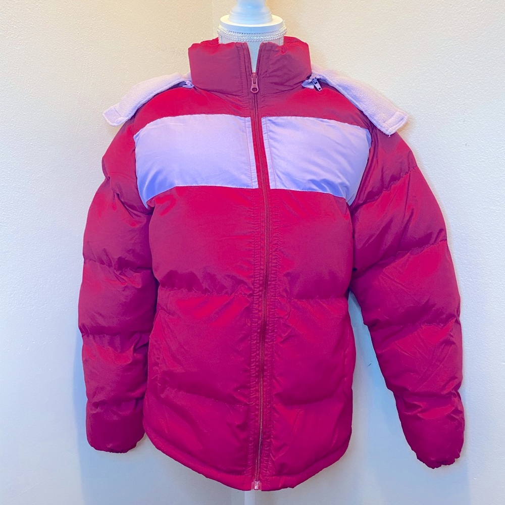 Operation Warm Red/Purple Puffer Coat